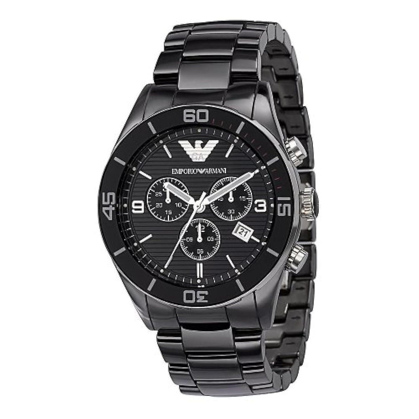Emporio Armani Mens Leo Ceramica Wrist Watch AR1421