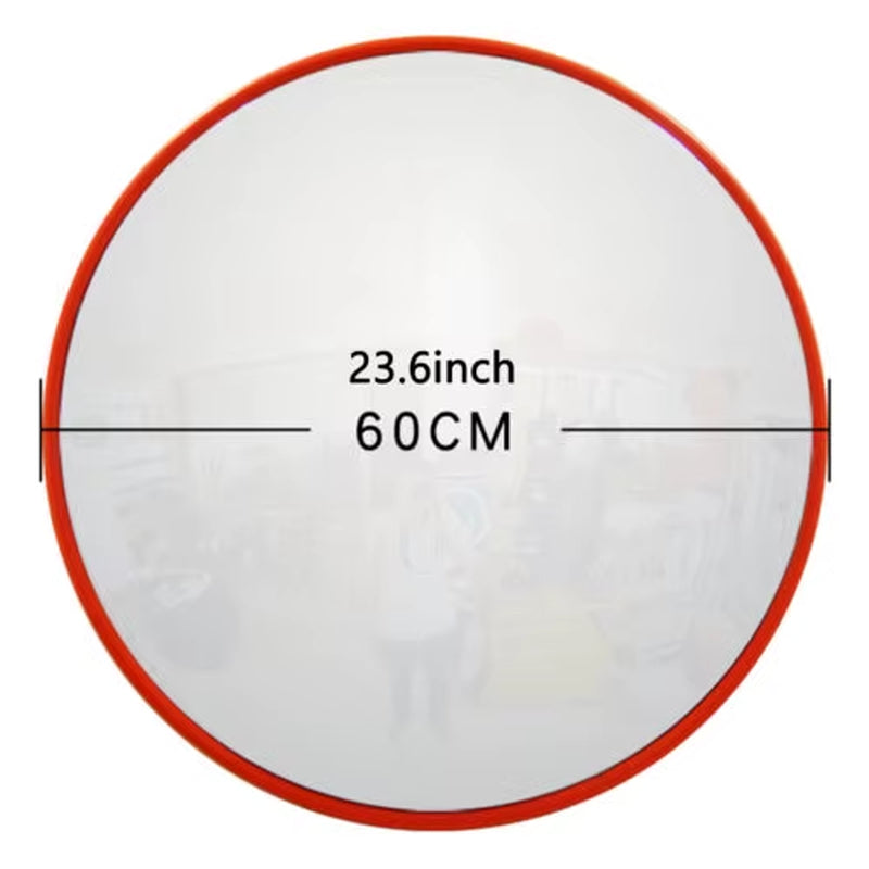 Convex Road Mirror, Unbreakable Road Traffic Safety Mirror, Blind Spot Mirror 130 Degree Wide Angle, 30 / 45 / 60CM