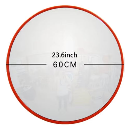 Convex Road Mirror, Unbreakable Road Traffic Safety Mirror, Blind Spot Mirror 130 Degree Wide Angle, 30 / 45 / 60CM