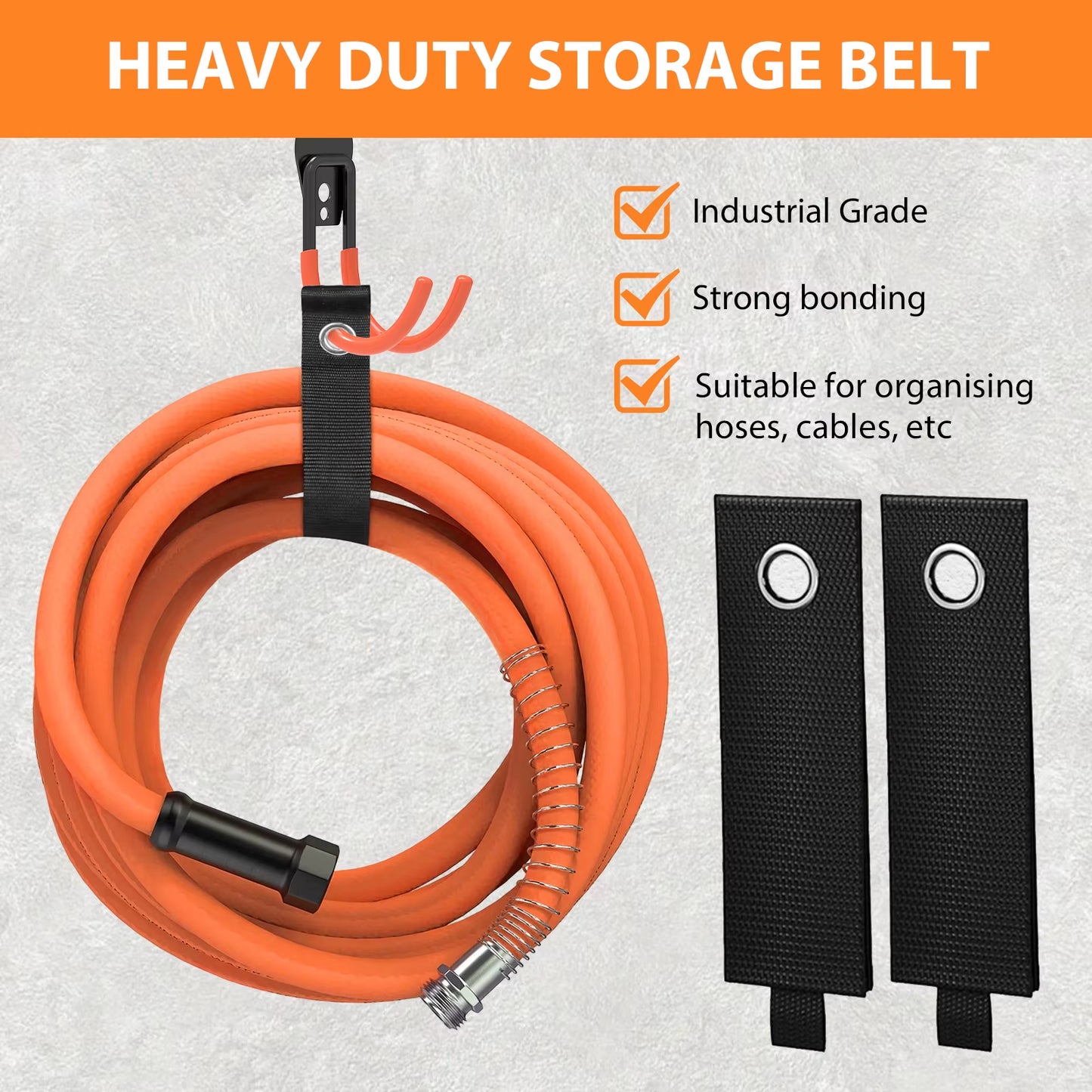 10 Pack Heavy Duty Garage Storage Hooks Steel Tool Hangers for Wall Mount Utility Hanger with Anti-Slip Coating for Tools