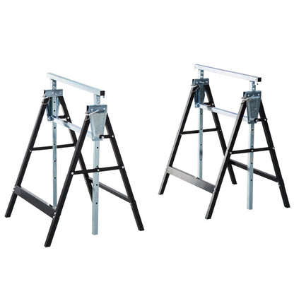 Steel Builders Workers Twin-Set Telescopic Trestle Stand Assist Blue / Black