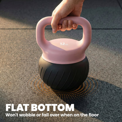 SPORTNOW Soft Kettlebell, 12kg Kettle Bell with Anti-Slip Grip for Home Gym Weight Lifting and Strength Training