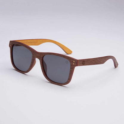 Union Of Surf Fistral Wood Look Polarised Sunglasses | Laminated Wood Frame | UV400 | Glare-Reducing | Classic Silhouette | 6 Lens Options | Travel Beach Driving Daily Wear