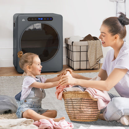 4kg Compact 40-60℃ Portable Small Space Tumble Dryer - Grey