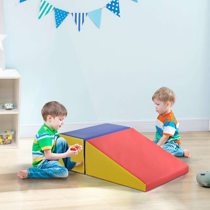 2 Piece Soft Play Set for Toddler Climb and Crawl, for 12-36 Months, Red