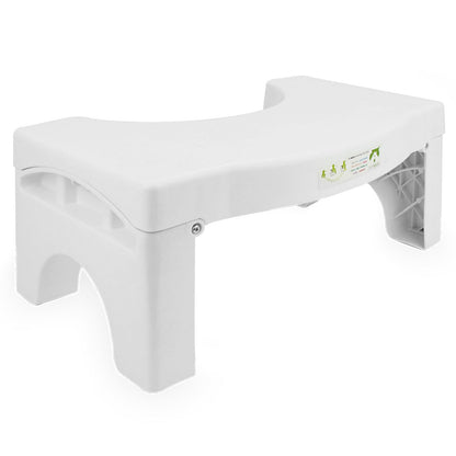 Pukkr Squatting Folding Toilet Stool with Non-Slip Feet | Doctor-Recommended Squat Position | Constipation IBS Haemorrhoids | Child Toilet Transition | Folds Flat 41x25x9cm | 2-Year Warranty