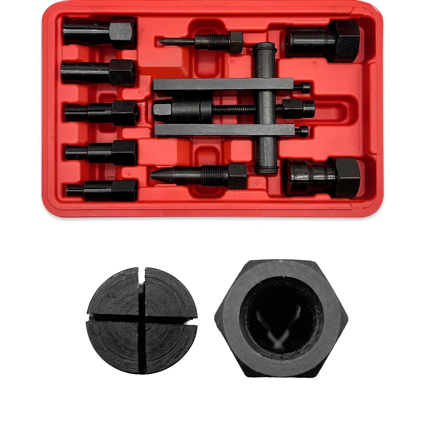 10 Piece Inner Bearing Puller Set Internal Blind Remover Motorcycle Puller Tool With Case