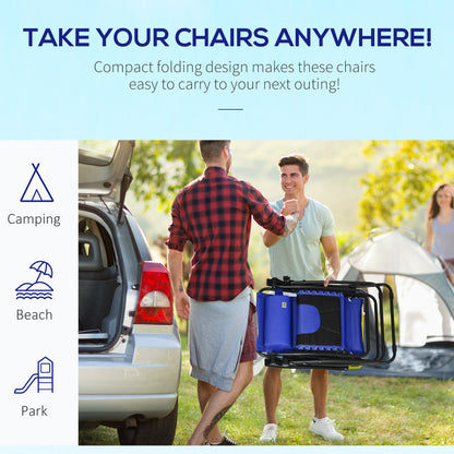 Zero Gravity Lounger Chair, Folding Reclining Patio Chair with Padded Seat, Cup Holder, Soft Cushion and Headrest for Poolside, Camping, Blue