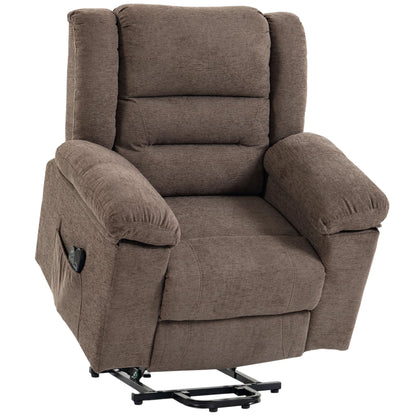 Riser Recliner Chair | Grey or Brown Electric Power Lift with 8-Point Massage, Lumbar Heat & USB