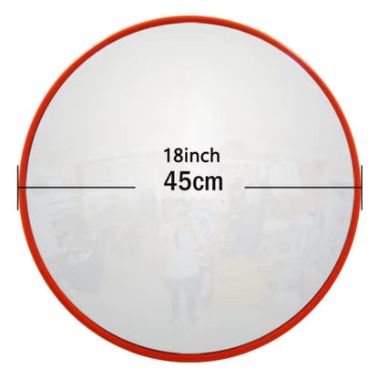 Convex Road Mirror, Unbreakable Road Traffic Safety Mirror, Blind Spot Mirror 130 Degree Wide Angle, 30 / 45 / 60CM