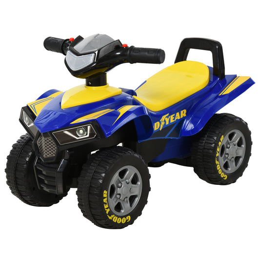 Toddlers Sound Effect Pp Quad Bike Walker Yellow/Blue