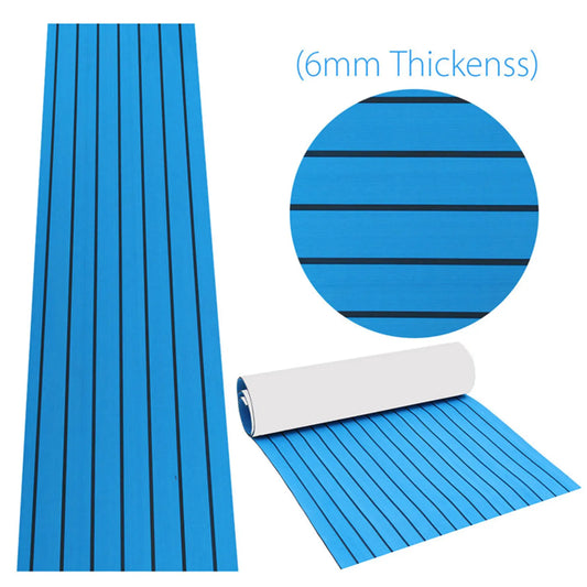 240 x 90cm Marine Boat Campervan Flooring EVA Foam Yacht Teak Decking Sheet Carpet Floor Pad Mat 6mm