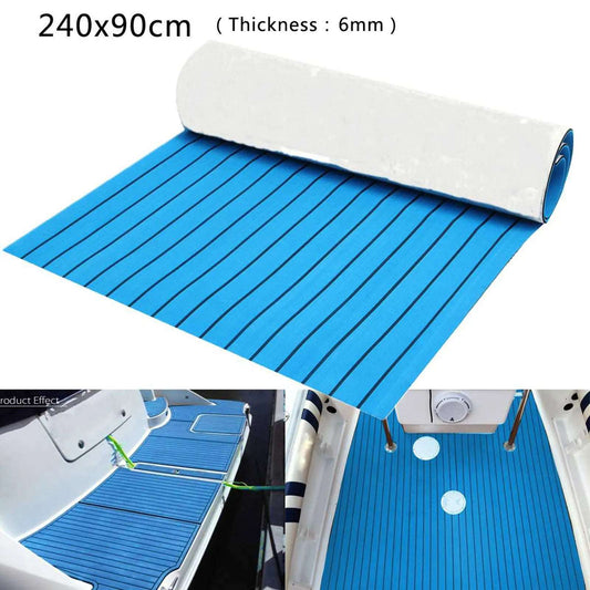 240 x 90cm Marine Boat Campervan Flooring EVA Foam Yacht Teak Decking Sheet Carpet Floor Pad Mat 6mm