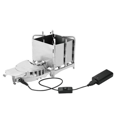 BRS 6000W Outdoor Wood Wood Burning Foldable Firewood Furnace Charcoal Cooker BBQ Electronic Blower