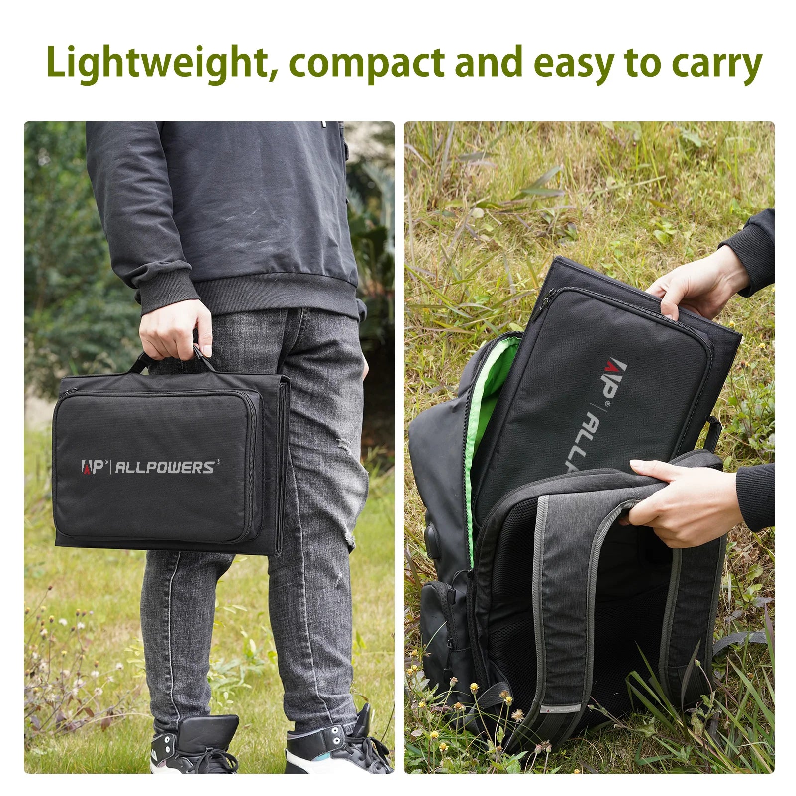 ALLPOWERS Solar Powerbank 41600Mah 200W Portable Powerstation with Solarpanel 60W，DC,USB,USB-C Output for Camping Laptop Iphone