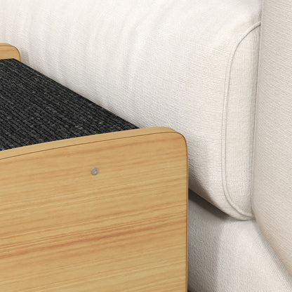 Dog Stairs | 3-Step Oak Effect Pet Steps for Sofa & Bed with Side Panels
