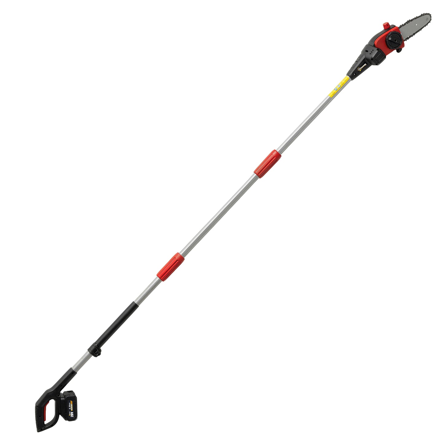 Outsunny 18V 8" Cordless Long Handled Pole Electric Chainsaw, 1.94m/2.56m with 2 x 4.0Ah Batteries, Charger, Auto Lubrication