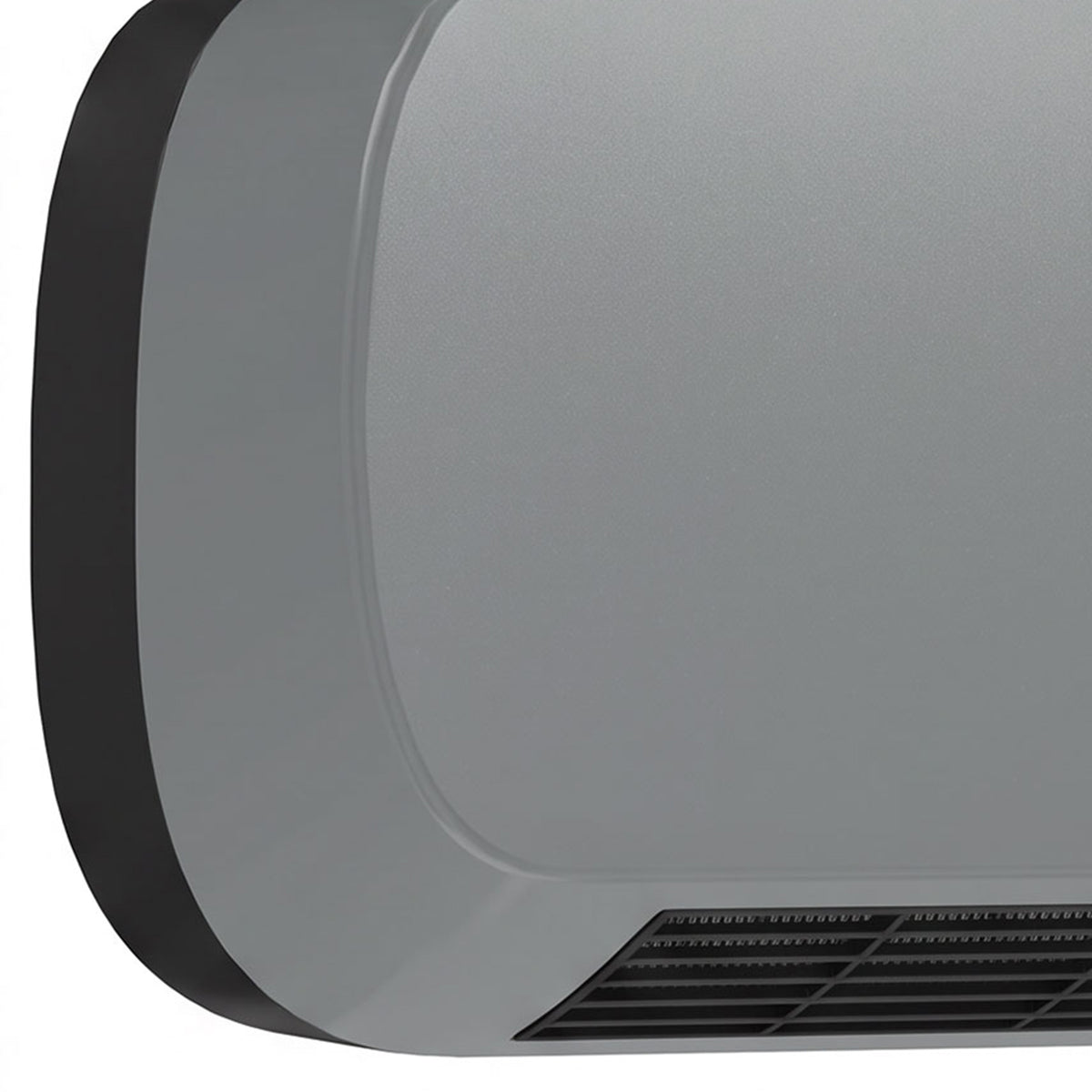 Grey Wall-Mounted Ceramic Heater | 1000W/2000W & Fan Mode | 10–49°C Thermostat | Weekly Timer, LED Display & Remote Control