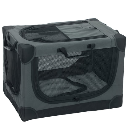 Soft Dog Crate | Pop-Up 8-Rod Frame | 3-Sided Mesh | Full-Zip Closure | Removable Washable Pad | Folds to 42 x 20 x 20cm | Small Dogs up to 4kg | Army Green