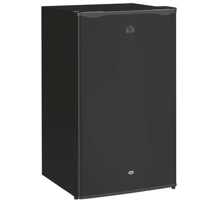 91L Freestanding Under-Counter Fridge Freezer with Lock - Black