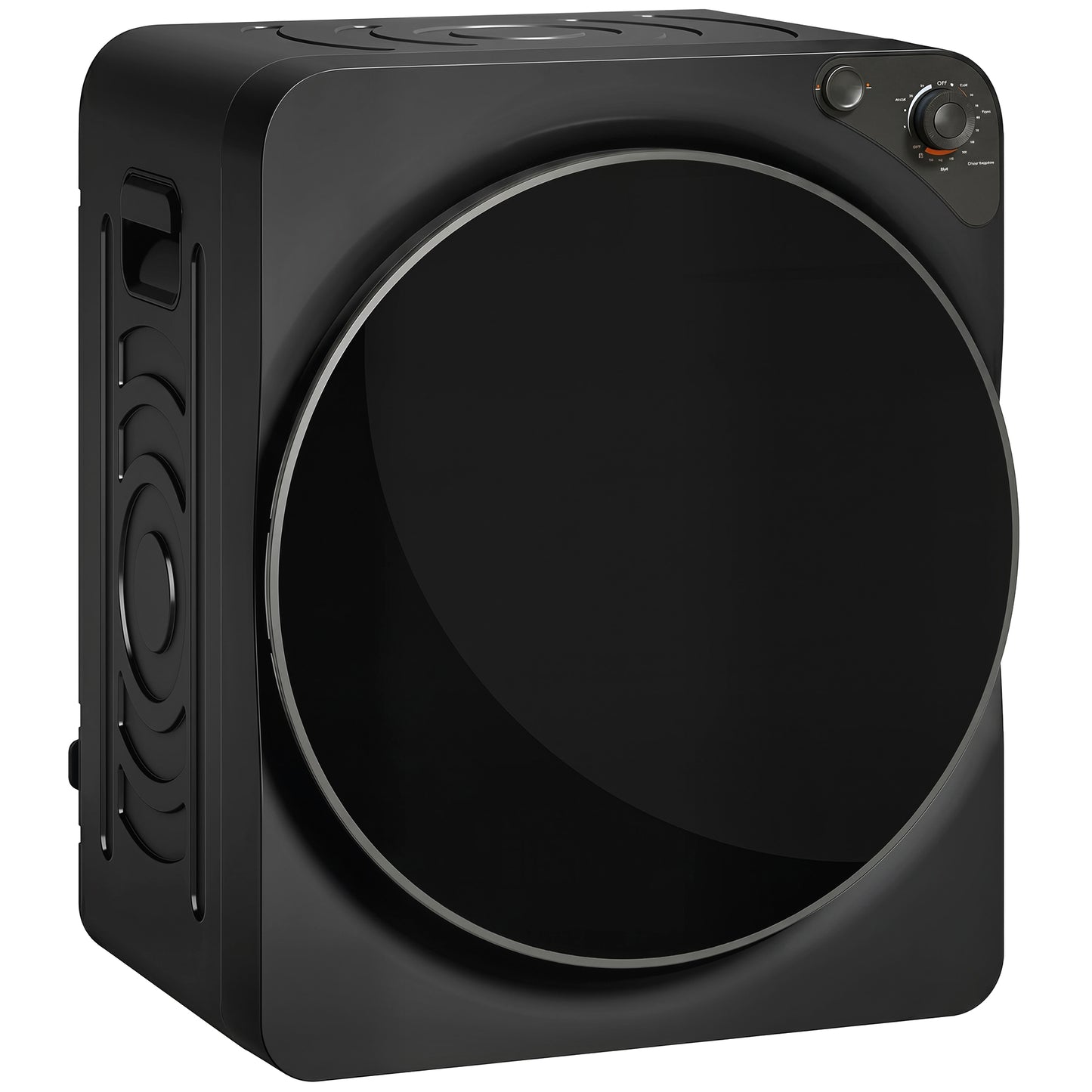 Compact Vented Tumble Dryer | 5kg | 1000W | 5 Drying Modes | Stainless Steel Drum | Stackable | 54dB | Black