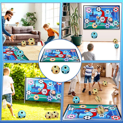 VATOS Football Soccer Sticky Goal Toy Shooting Score Practice Indoor Outdoor Sport Game Penalty Free Kick Training for Boys Gift