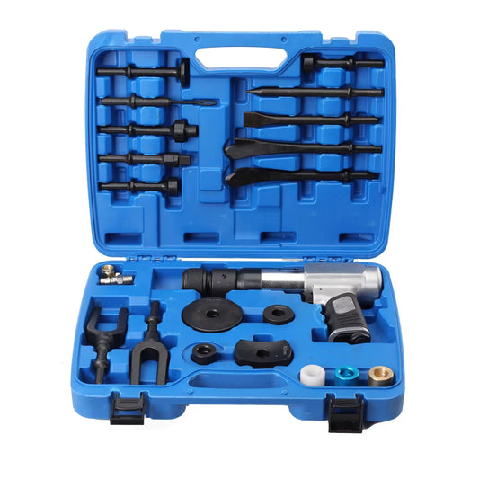Ball Joint Disassembly Hammer Air Hammer Tool Set 16Pcs Pneumatic Hammer Kit for Motor Vehicles and Workshop Cars