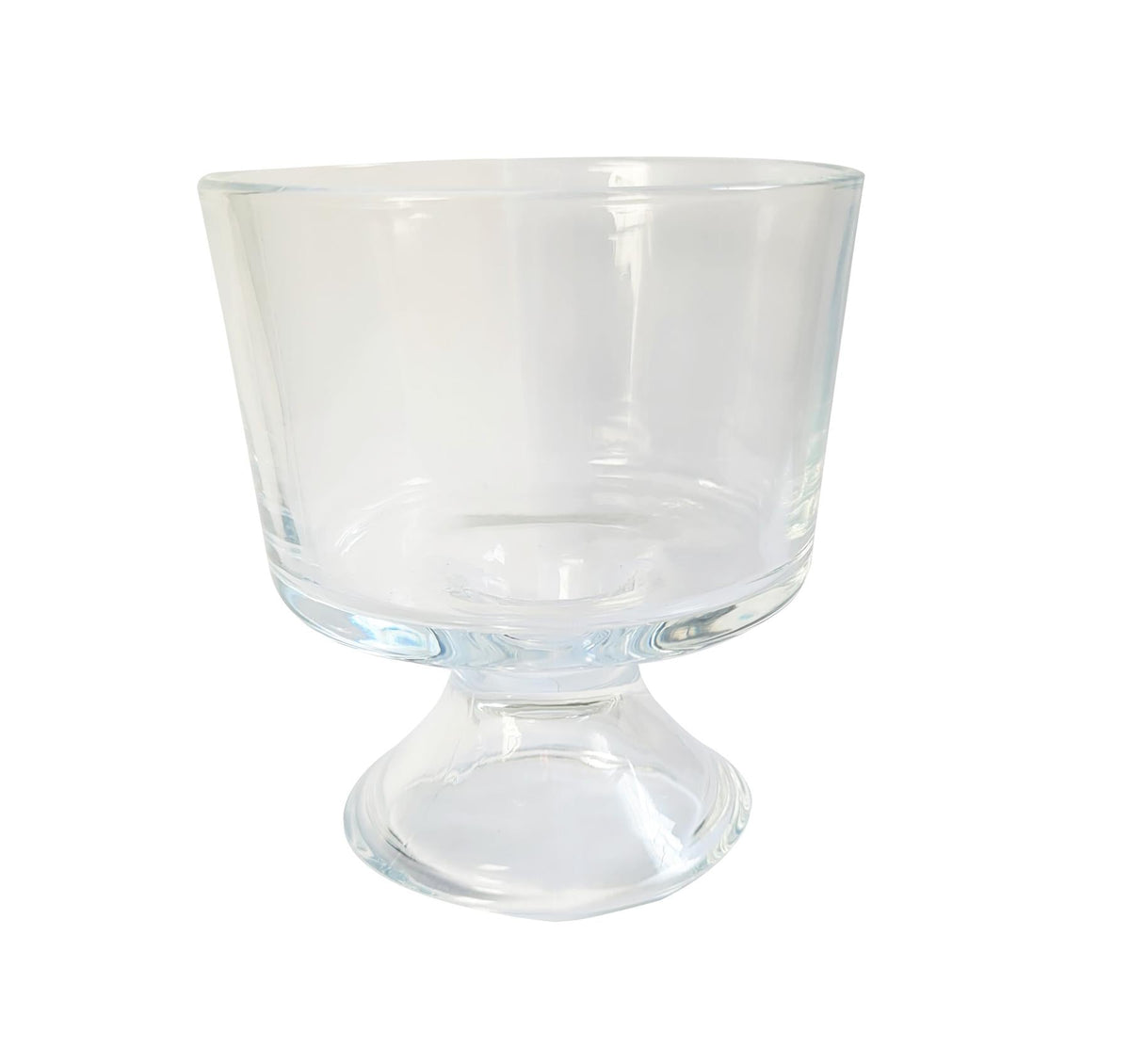 Maison & White Mini Glass Serving Bowls | Set of 6 × 300ml | Handmade Clear Footed Dessert Dishes | Trifle, Ice Cream & Fruit | Dishwasher Safe