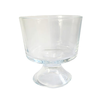 Maison & White Mini Glass Serving Bowls | Set of 6 × 300ml | Handmade Clear Footed Dessert Dishes | Trifle, Ice Cream & Fruit | Dishwasher Safe
