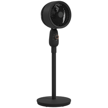 Pedestal Fan, Powerful Air Circulator, 12 Inch Floor Standing Fan with 3 Speed Settings, Oscillating Function for Bedroom, Home and Office