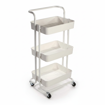 3-Tier Storage Trolley - Square