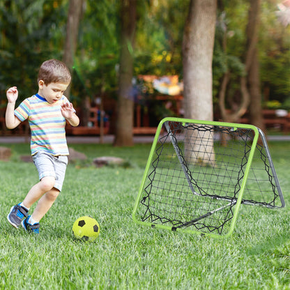 Angle Adjustable Both Side Rebounder Net Goal Training Set Football Soccer Baseball Basketball Daily Training