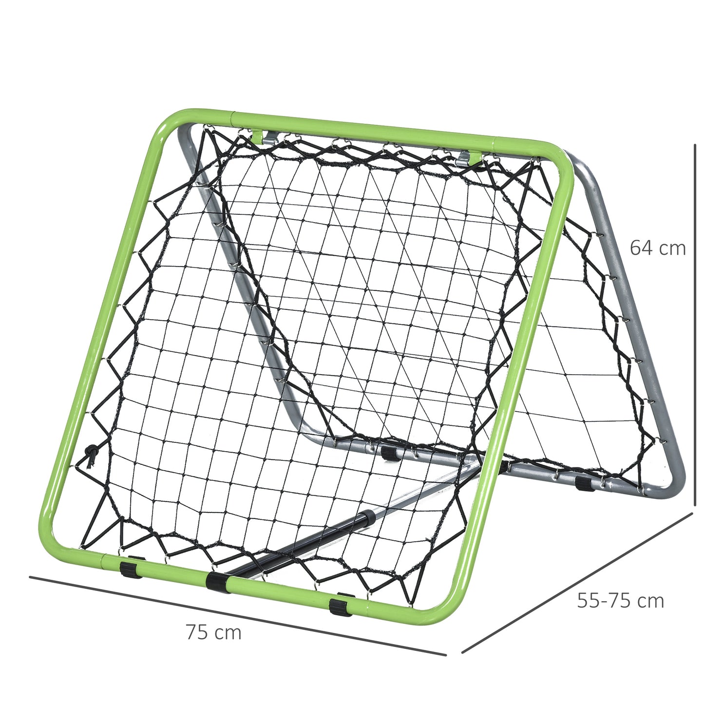 Angle Adjustable Both Side Rebounder Net Goal Training Set Football Soccer Baseball Basketball Daily Training