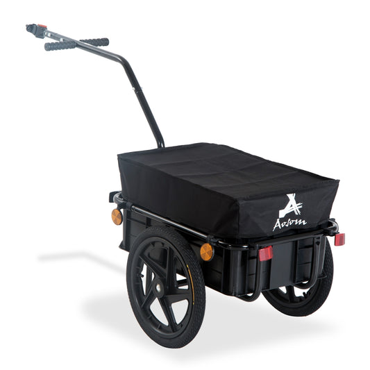 Bicycle Bike Cargo Trailer Steel Carrier Storage Cart Wheel Runner For Shopping