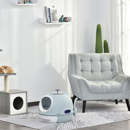 Cat Litter Box With Litter Scoop, Drawer-Type Easy To Clean, Skylight, Light And Easy To Move