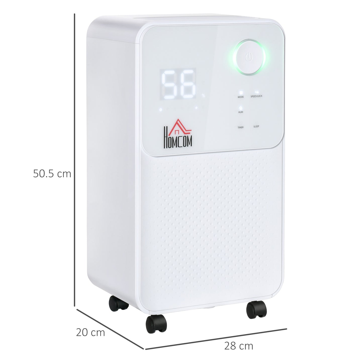 12L/Day 2000ML Portable Quiet Dehumidifier for Home Laundry Room Bedroom Basement, Electric Moisture Air De-Humidifier with 4 Modes