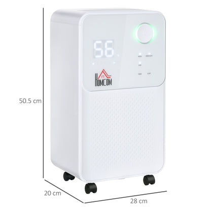 12L/Day 2000ML Portable Quiet Dehumidifier for Home Laundry Room Bedroom Basement, Electric Moisture Air De-Humidifier with 4 Modes