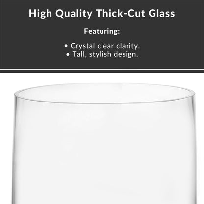 Maison & White Tall Crystal Glass Storm Lantern Candle Holder | 23cm H x 12cm Diameter | Wax or LED Candles | Home Wedding Garden Centrepiece | Decorative Lantern | 2-Year Guarantee