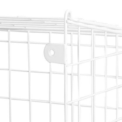 Maison & White Indoor Letterbox Mail Catcher Cage with Fixings | Iron PE Coating | 8x27cm Slot | Fits Up To 30cm Letterboxes | Horizontal & Vertical | Easy-Open Lid | 42x31x17cm | 2-Year Guarantee