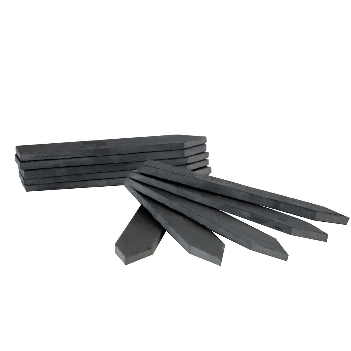 Maison & White Natural Slate Garden Plant Markers | Set of 20 with 2 Chalkstone Pens | 20cm Herb & Vegetable Labels