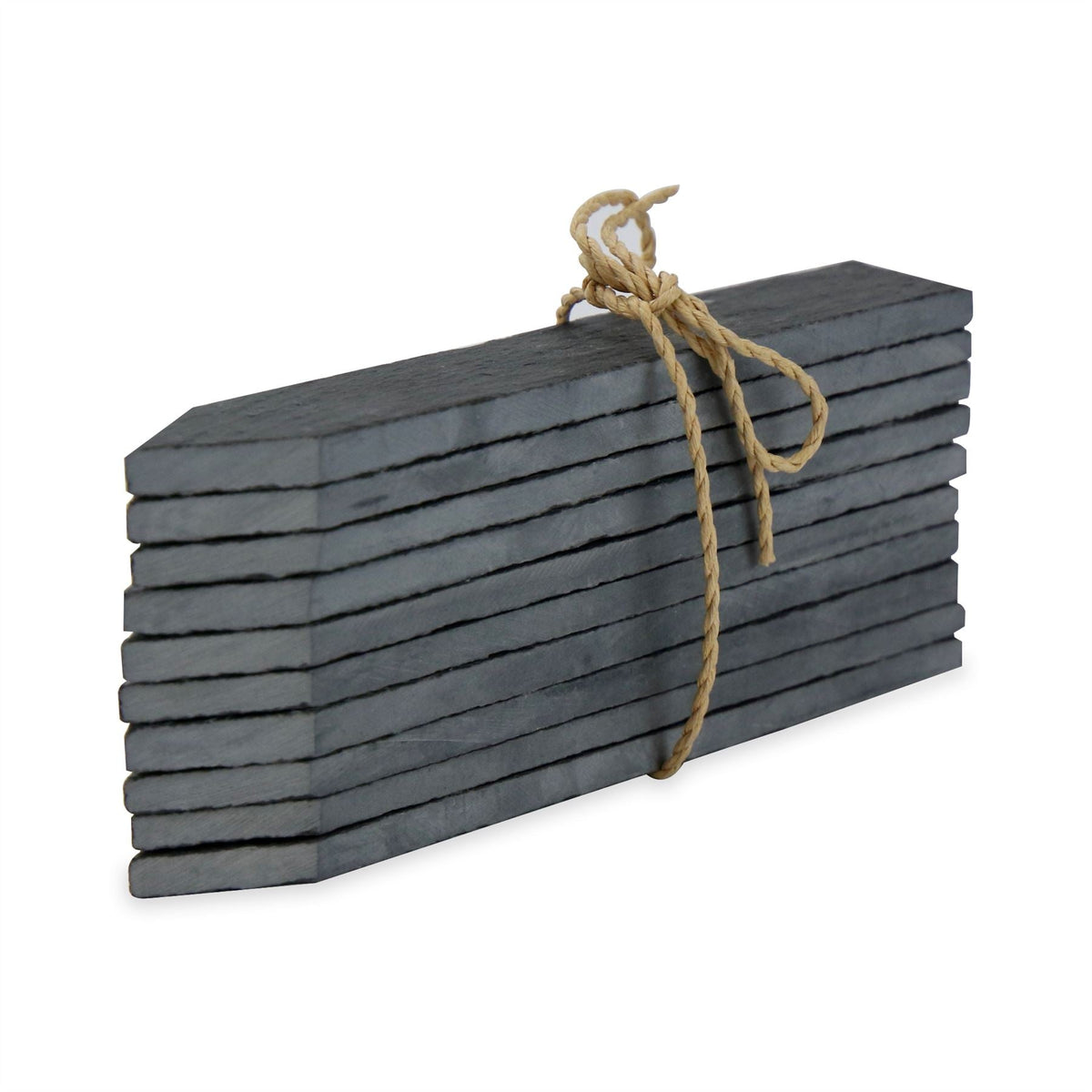 Maison & White Natural Slate Garden Plant Markers | Set of 20 with 2 Chalkstone Pens | 20cm Herb & Vegetable Labels