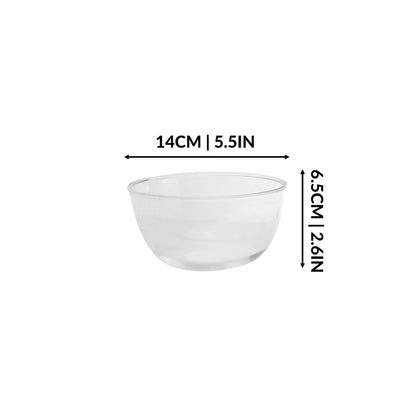 Maison & White Glass Mixing Bowls Set of 3 | Borosilicate Glass | 0.5L 0.85L 1.9L | Heat Resistant to 300°C | Oven Microwave Freezer Dishwasher Safe | Scratch & Stain Resistant | 2-Year Warranty