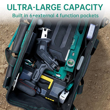 Heavy Duty Multi-Function Tool Work Bag Large Capacity Oxford Cloth Waterproof Hardware Storage Hand Bag
