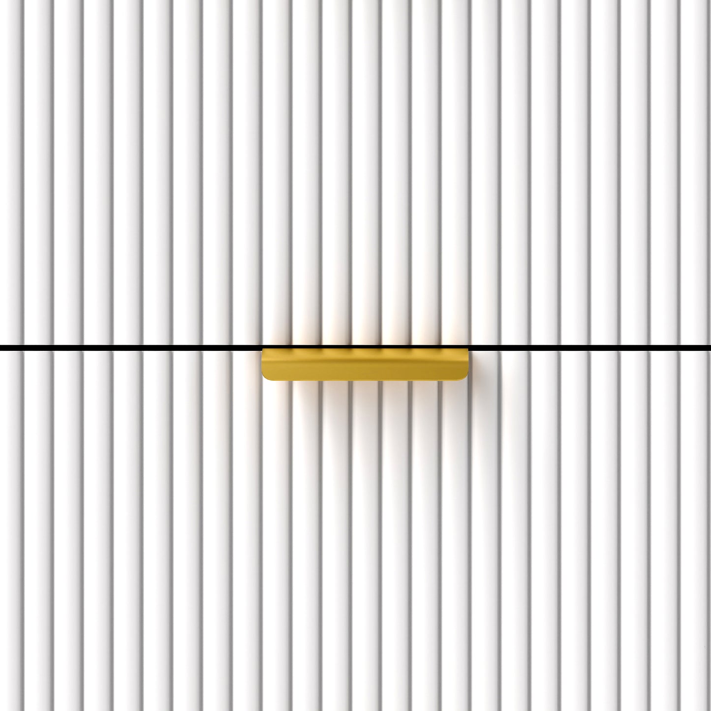 Elegant Four-Drawer Bedside Table - White