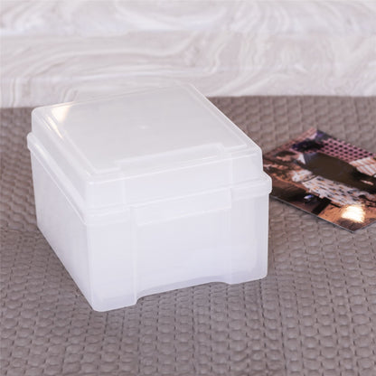 Pukkr Photo Storage Box | 6 Individual Cases & Outer Organiser | Holds Up to 600 Photos | Translucent PP Plastic
