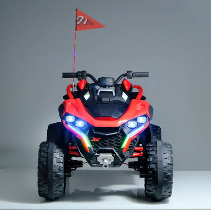Super Power 24V 4WD Electric Quad Ride-On ATV | Kids 4x4 with Remote, LED & Music