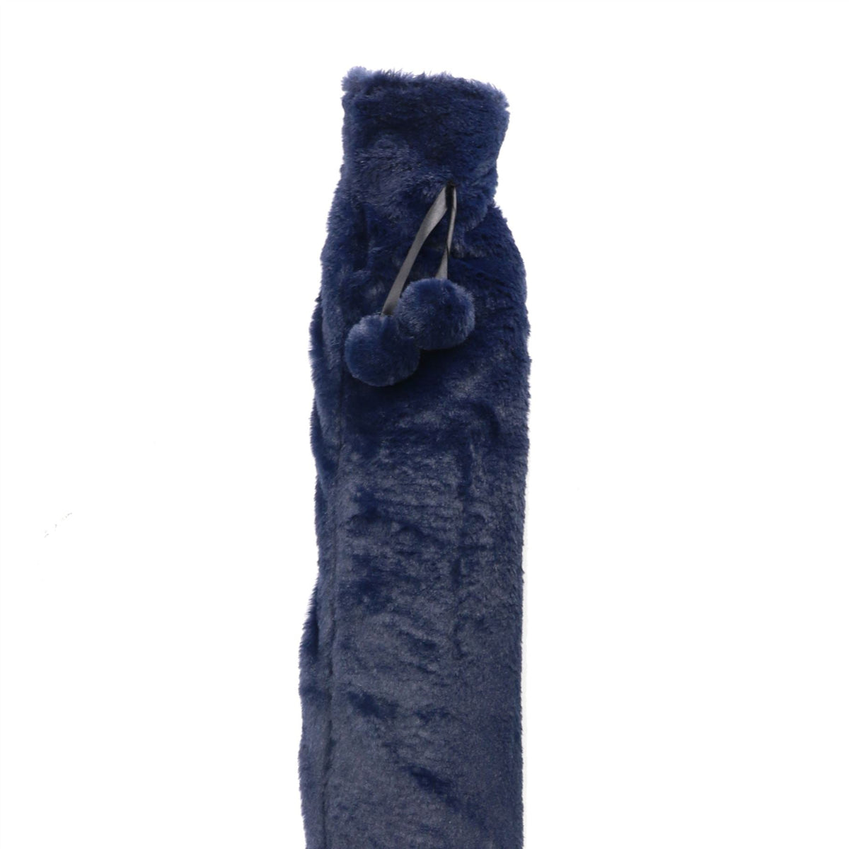 Extra Long Hot Water Bottle 2L with Removable Soft Fleece Cover Dark Blue | 72x12cm | Hot & Cold Use | Neck Shoulder Back Pain Relief | Max 80°C | 2-Year Warranty