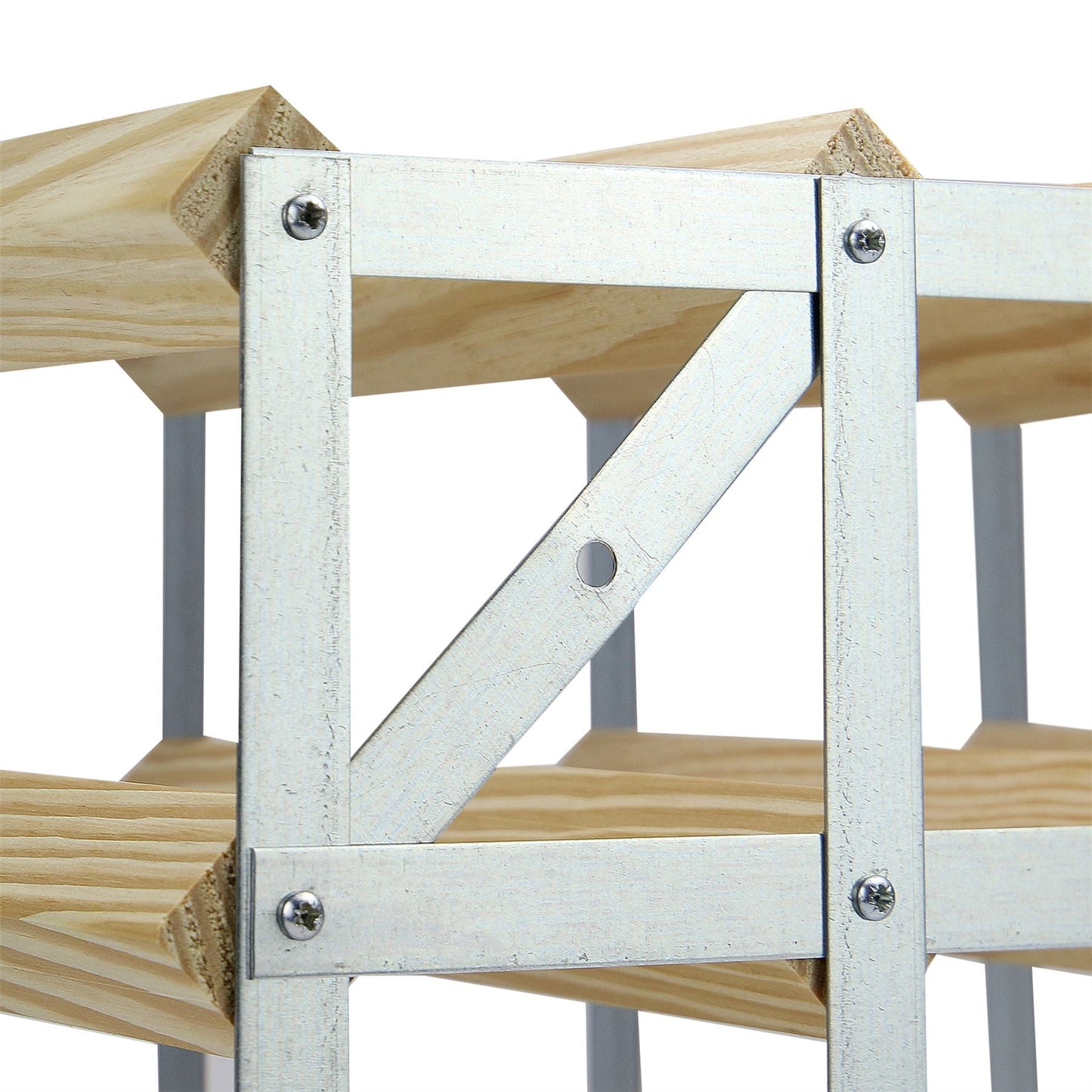 Wood & Metal Wine Rack | 10-12 Bottle Capacity | Freestanding or Wall Mounted | Vertical or Horizontal | All Bottle Types | 42x22x23cm | 2-Year Warranty