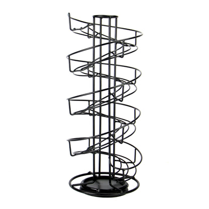 Maison & White Spiral Egg Holder | Black Coated Iron Helter Skelter Rack | Holds Up to 32 Medium Eggs | 42cm Tall