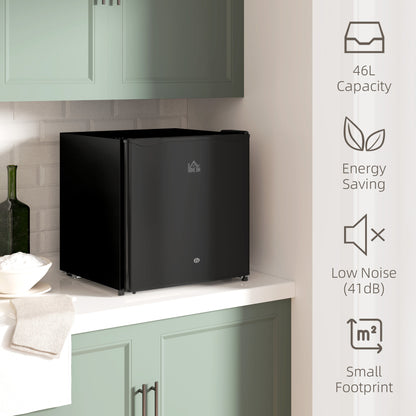 46 Litre Lockable Countertop Fridge - Black